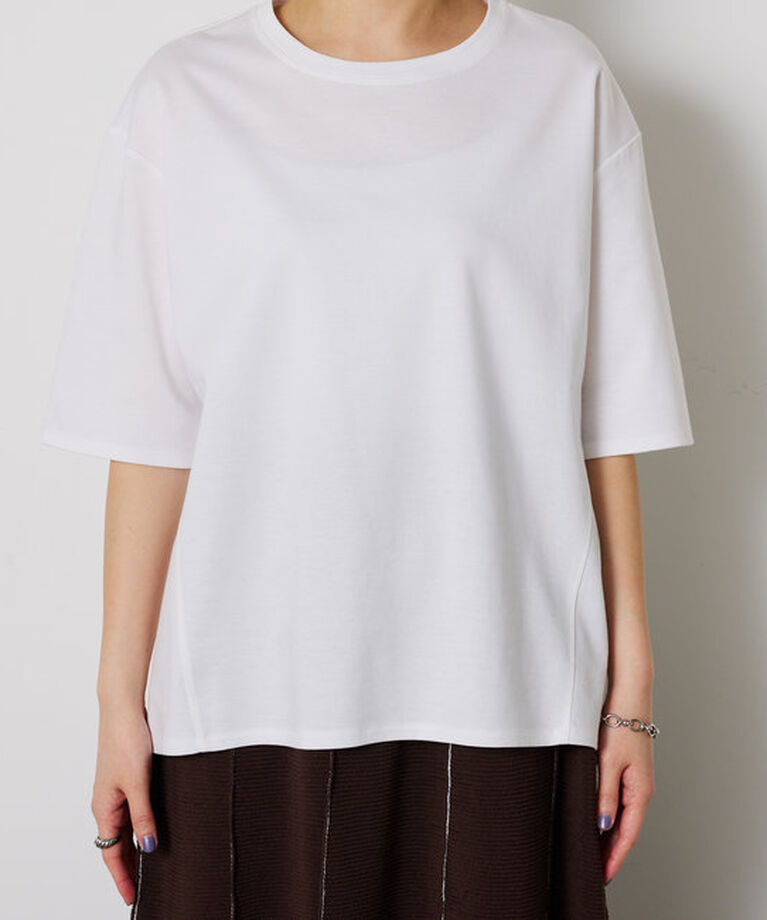  「ハーフスリーブポンチ切替Tシャツ」|Tシャツ・カットソー|