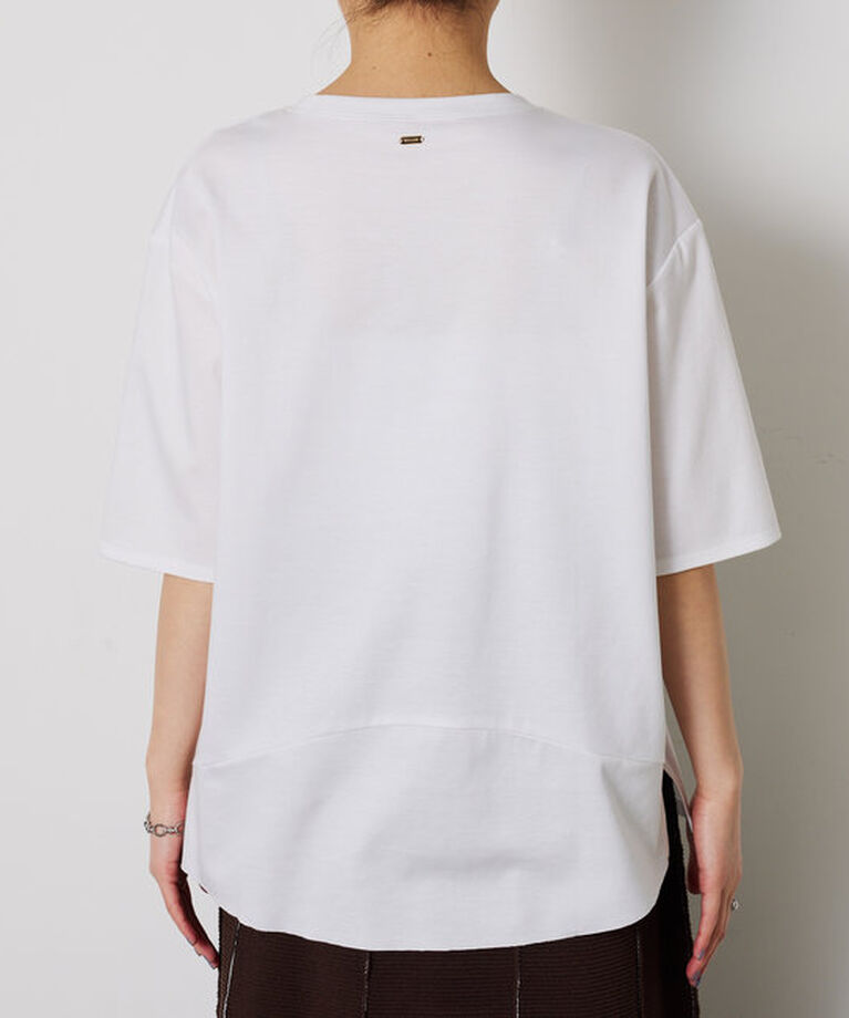  「ハーフスリーブポンチ切替Tシャツ」|Tシャツ・カットソー|