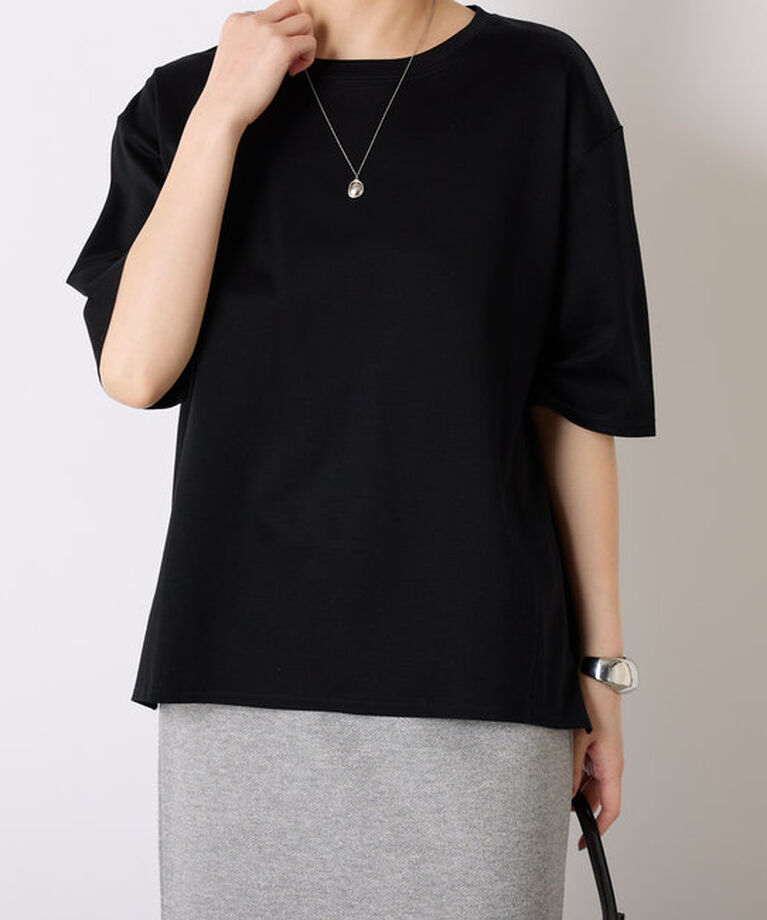  「ハーフスリーブポンチ切替Tシャツ」|Tシャツ・カットソー|