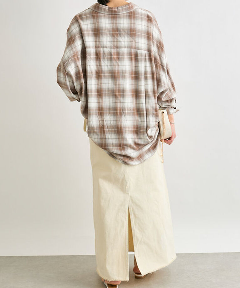  「【MONN.:.(モン)】LOOSE DENIM SKIRT」|スカート|