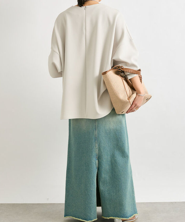  「【MONN.:.(モン)】LOOSE DENIM SKIRT」|スカート|