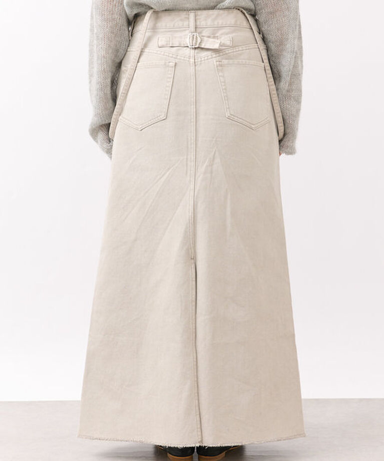  「【MONN.:.(モン)】LOOSE DENIM SKIRT」|スカート|