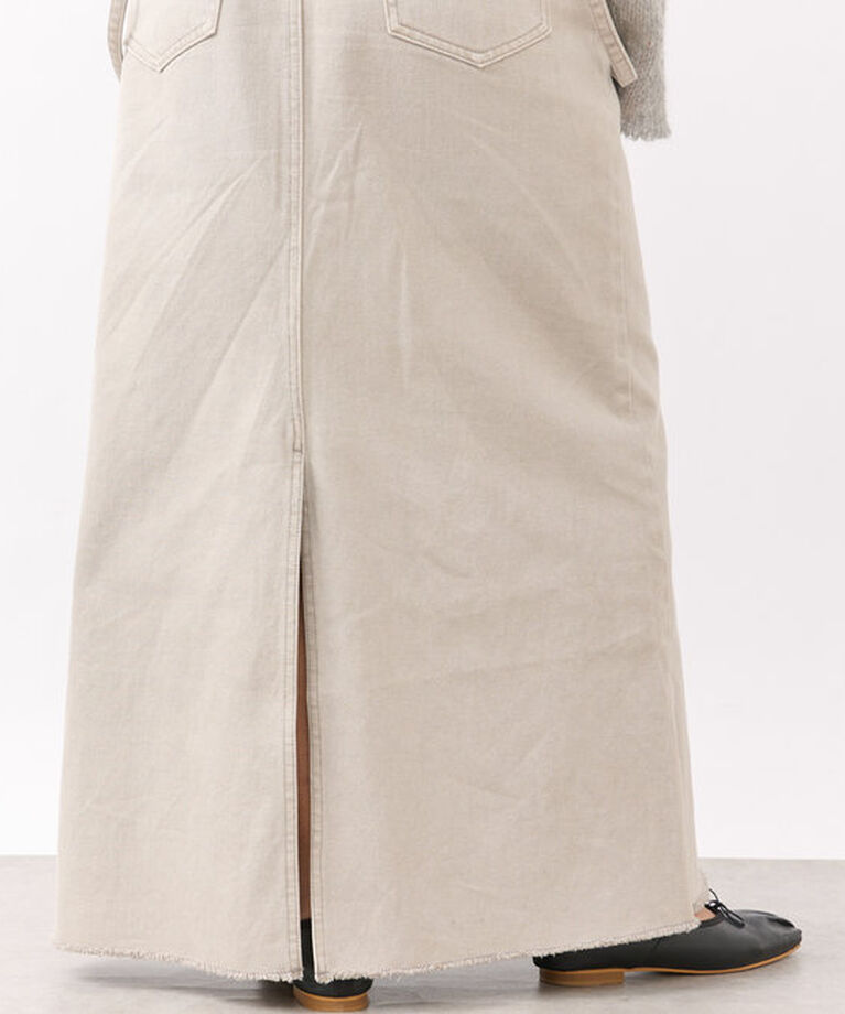  「【MONN.:.(モン)】LOOSE DENIM SKIRT」|スカート|