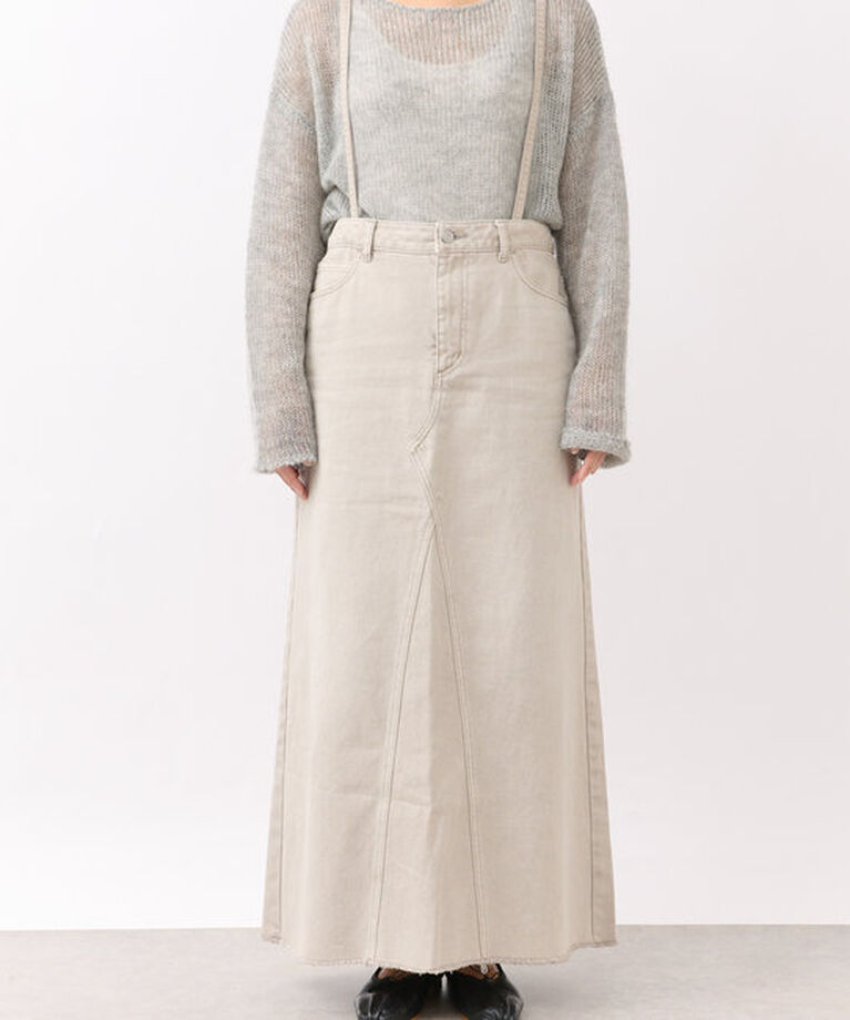  「【MONN.:.(モン)】LOOSE DENIM SKIRT」|スカート|