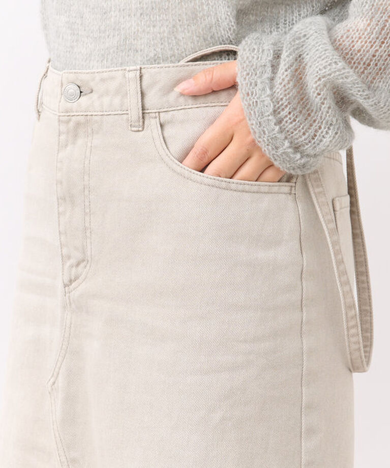  「【MONN.:.(モン)】LOOSE DENIM SKIRT」|スカート|