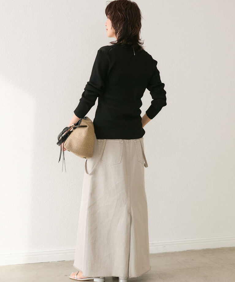  「【MONN.:.(モン)】LOOSE DENIM SKIRT」|スカート|