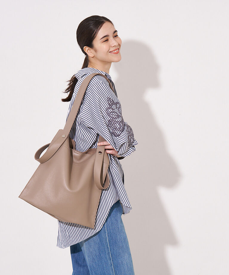 collex「【WEB限定】【BEAURE/ヴュレ】カウレザー 2WAY ハンドル トートバッ」|トートバッグ|