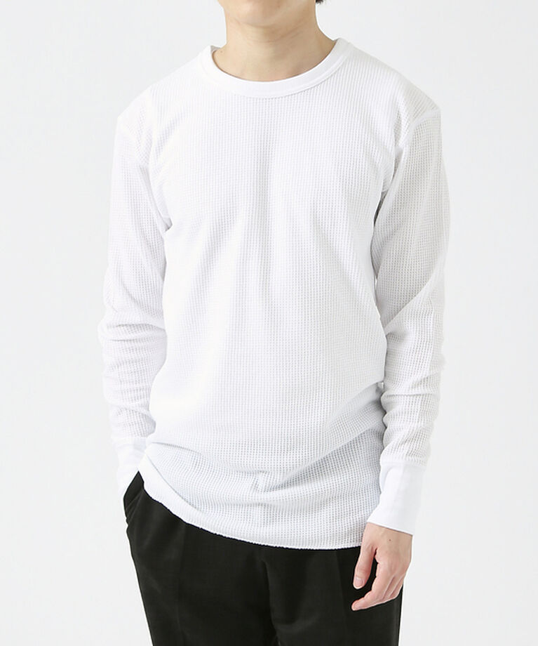 ABAHOUSE「【JEMORGAN/ジェーイーモーガン】ワッフル クルーネック ロングスリーブ」|Tシャツ・カットソー|