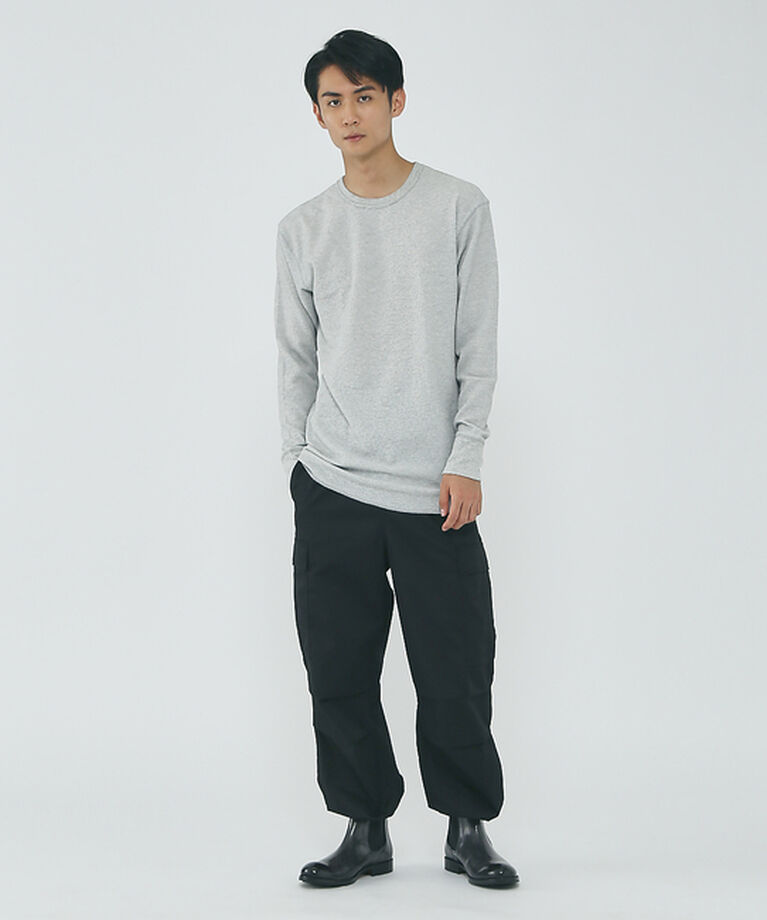 ABAHOUSE「【JEMORGAN/ジェーイーモーガン】ワッフル クルーネック ロングスリーブ」|Tシャツ・カットソー|