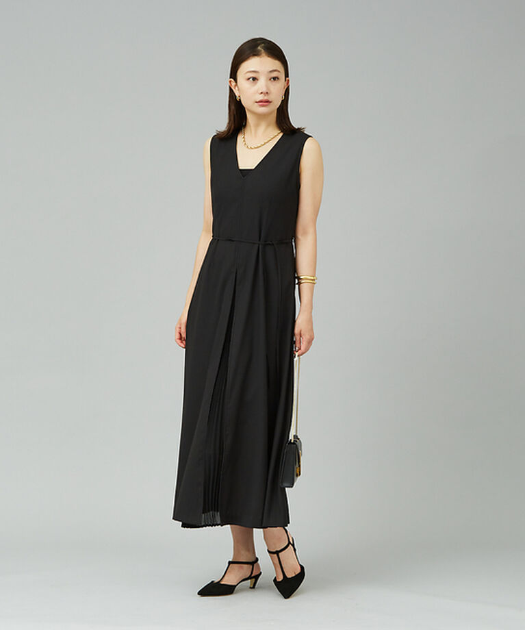 Rouge vif「ジョーゼットプリーツコンビワンピース」|ワンピース|