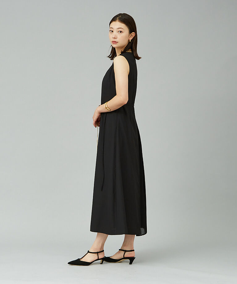 Rouge vif「ジョーゼットプリーツコンビワンピース」|ワンピース|