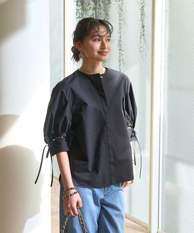 Rouge vif「スラッシュカフス・パフ袖ブラウス」|シャツ・ブラウス|