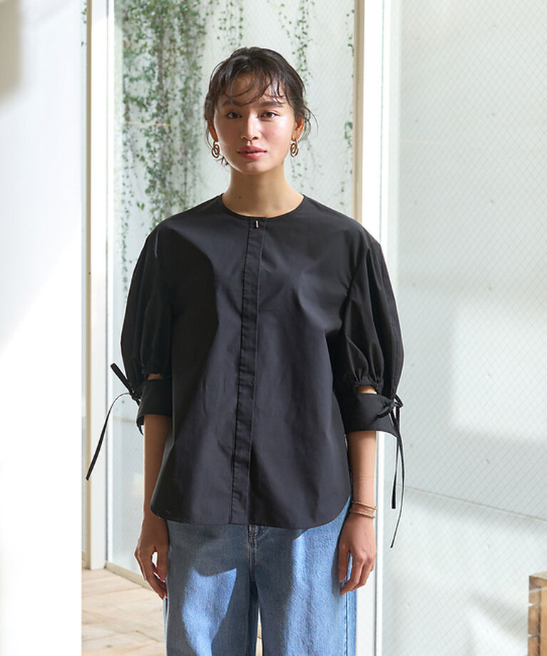 Rouge vif「スラッシュカフス・パフ袖ブラウス」|シャツ・ブラウス|