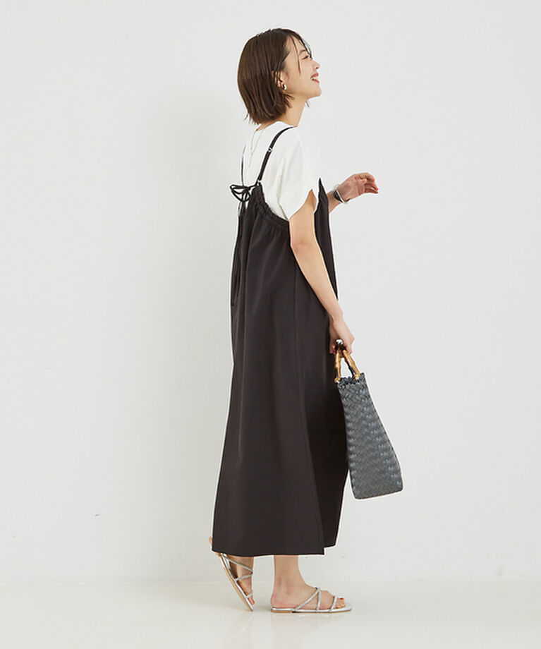 abahouse mavie「【大人のいちまんワンピ】ギャザーキャミワンピ」|ジャンパースカート|