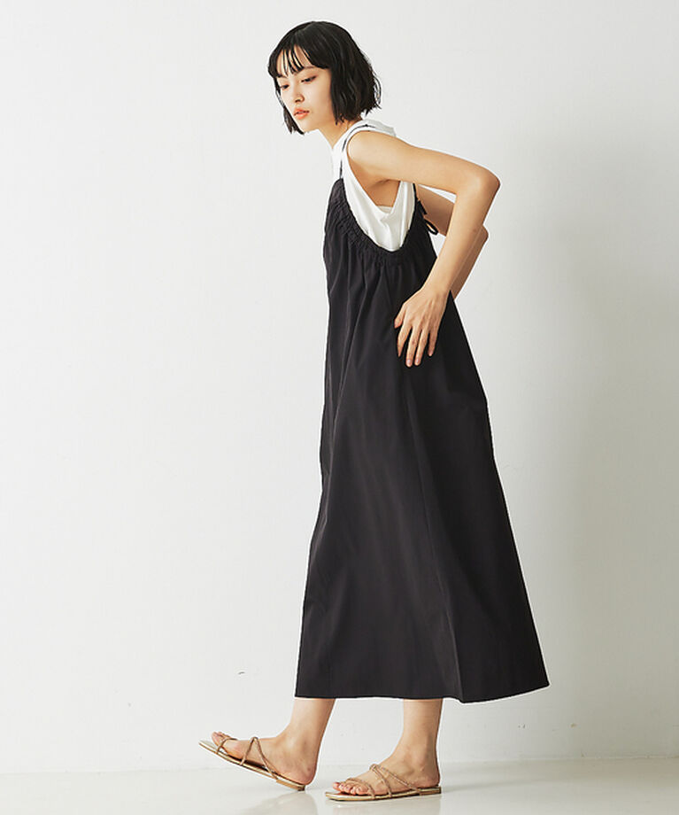 abahouse mavie「【大人のいちまんワンピ】ギャザーキャミワンピ」|ジャンパースカート|