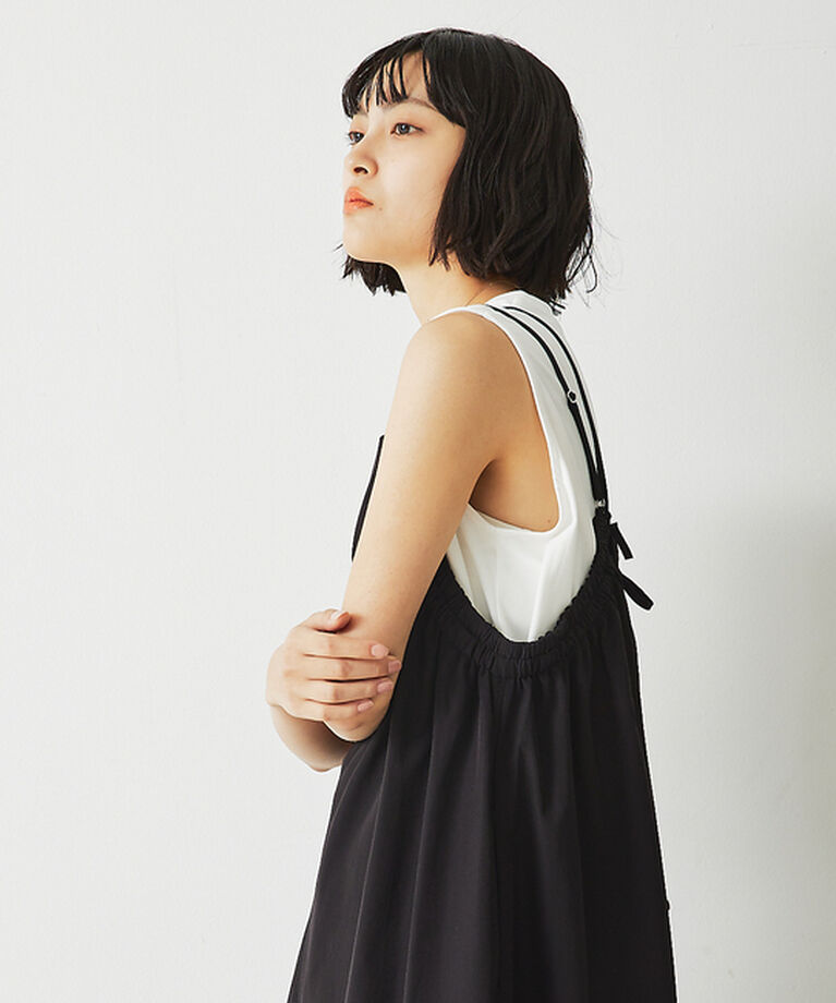 abahouse mavie「【大人のいちまんワンピ】ギャザーキャミワンピ」|ジャンパースカート|