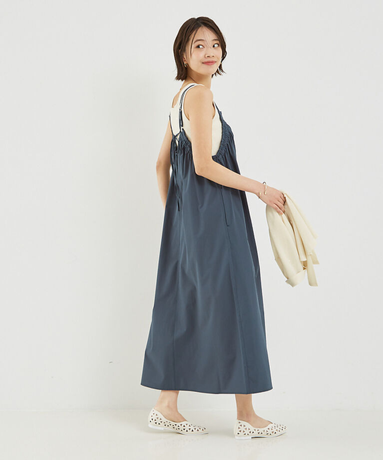 abahouse mavie「【大人のいちまんワンピ】ギャザーキャミワンピ」|ジャンパースカート|