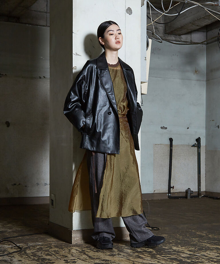 NOMINE「フェイクレザー オーバー ジャケット」|その他|