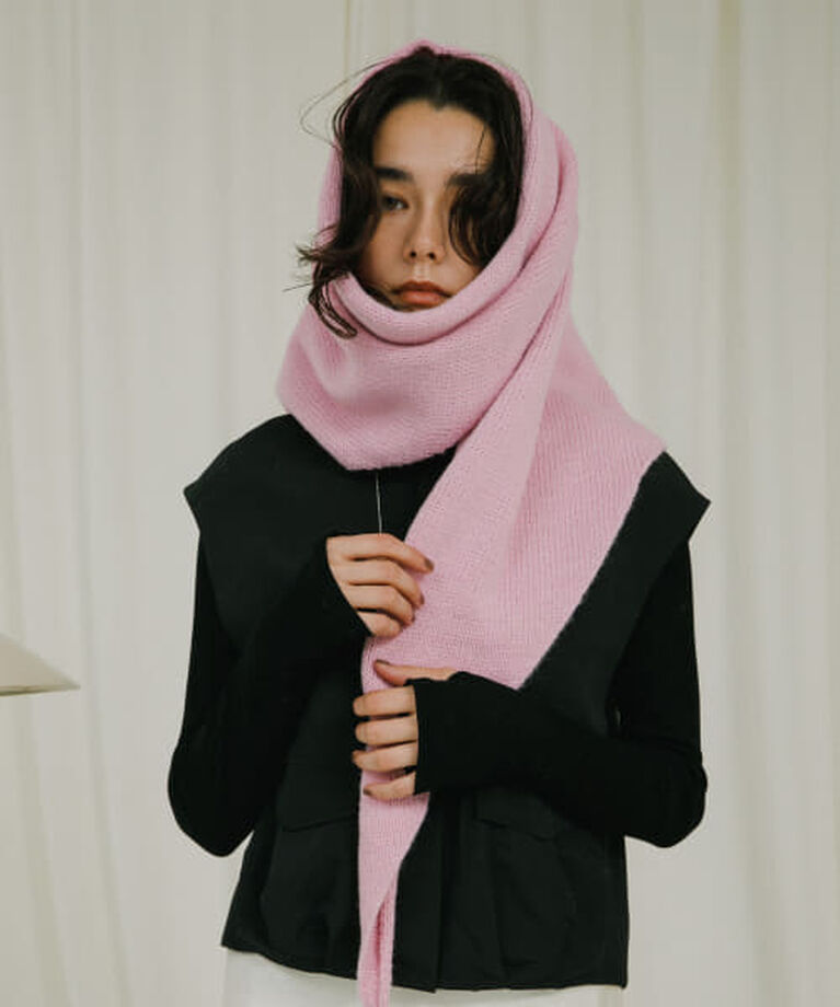 URBAN RESEARCH ROSSO「ROSSO STUART AUSTIN　Triangular Scarf」|マフラー|PINK