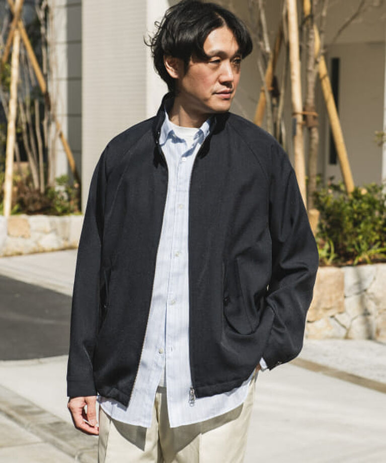 URBAN RESEARCH DOORS「DOORS 『吸水速乾』セオアルファドライビングジャケット」|ブルゾン・スタジャン|NAVY