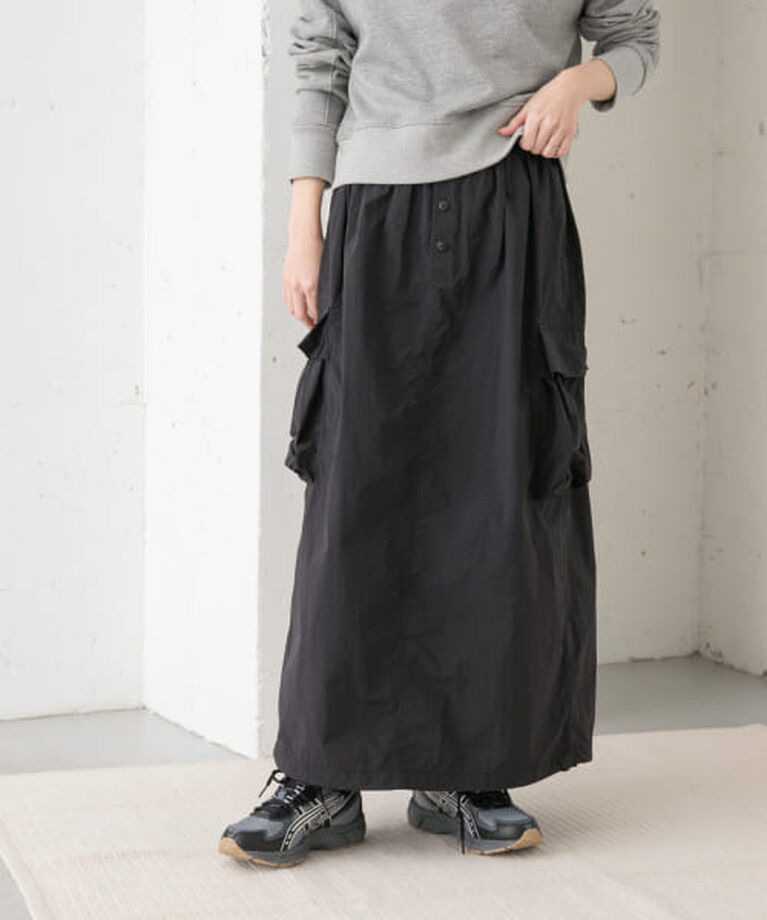 URBAN RESEARCH DOORS「DOORS 『別注』Snow Peak Apparel×DOORS　Nylon Tussah Skirt」|スカート|