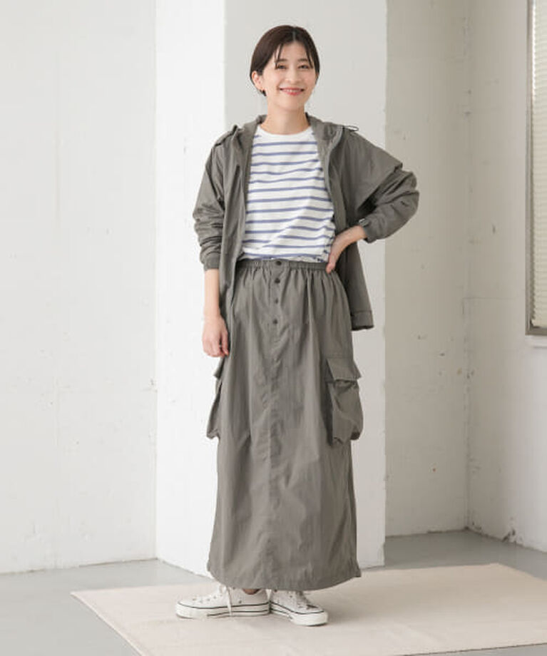 URBAN RESEARCH DOORS「DOORS 『別注』Snow Peak Apparel×DOORS　Nylon Tussah Skirt」|スカート|