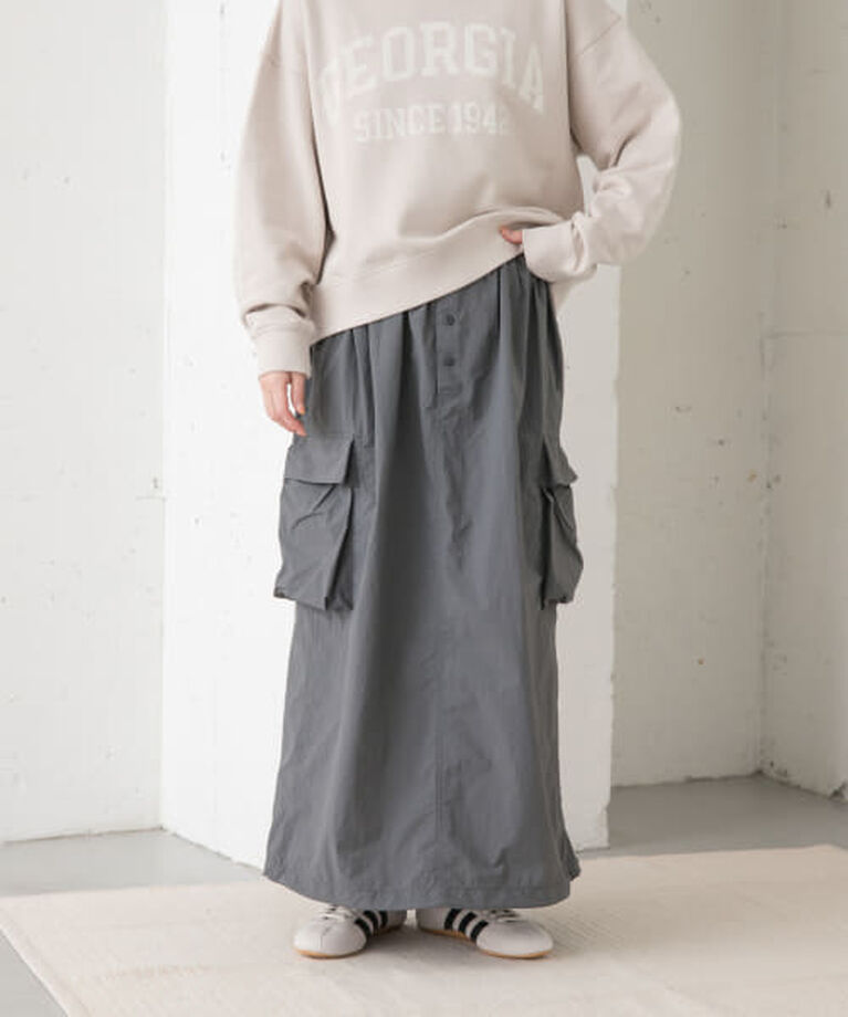 URBAN RESEARCH DOORS「DOORS 『別注』Snow Peak Apparel×DOORS　Nylon Tussah Skirt」|スカート|