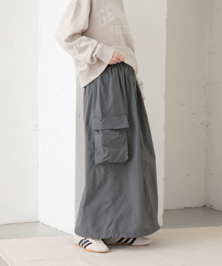 URBAN RESEARCH DOORS「DOORS 『別注』Snow Peak Apparel×DOORS　Nylon Tussah Skirt」|スカート|