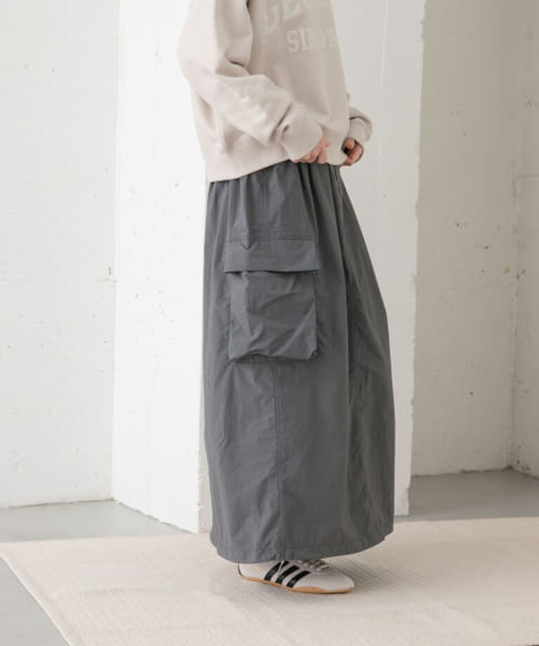 URBAN RESEARCH DOORS「DOORS 『別注』Snow Peak Apparel×DOORS　Nylon Tussah Skirt」|スカート|