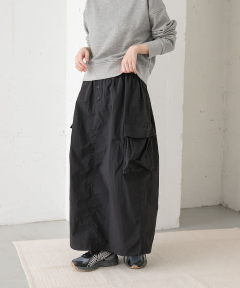 URBAN RESEARCH DOORS「DOORS 『別注』Snow Peak Apparel×DOORS　Nylon Tussah Skirt」|スカート|