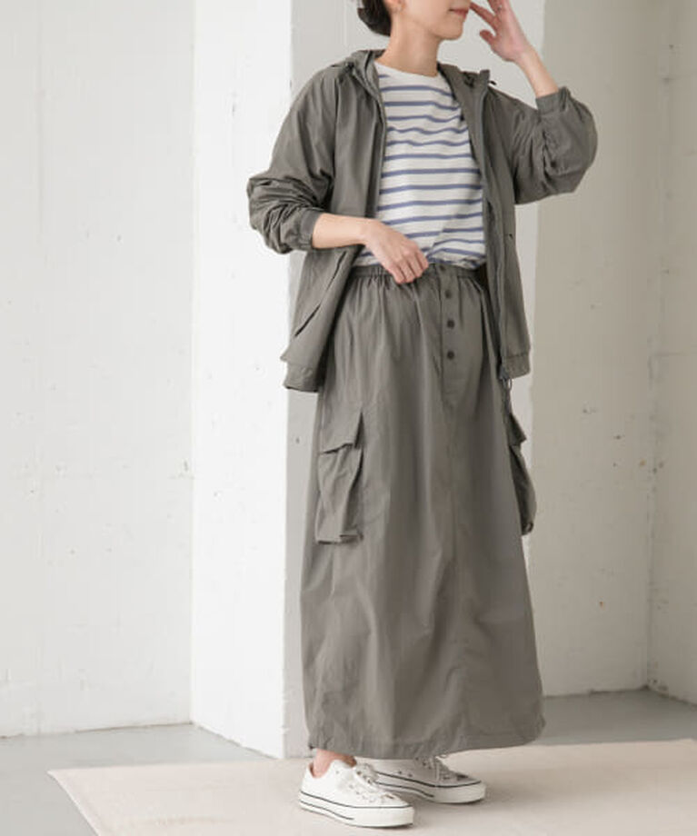 URBAN RESEARCH DOORS「DOORS 『別注』Snow Peak Apparel×DOORS　Nylon Tussah Skirt」|スカート|