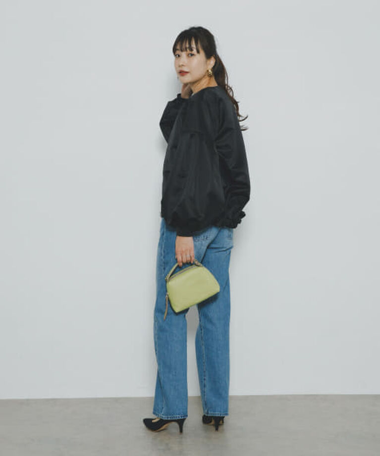 URBAN RESEARCH ROSSO「ROSSO F by ROSSO　サテンバルーンスリーブブルゾン」|ブルゾン・スタジャン|