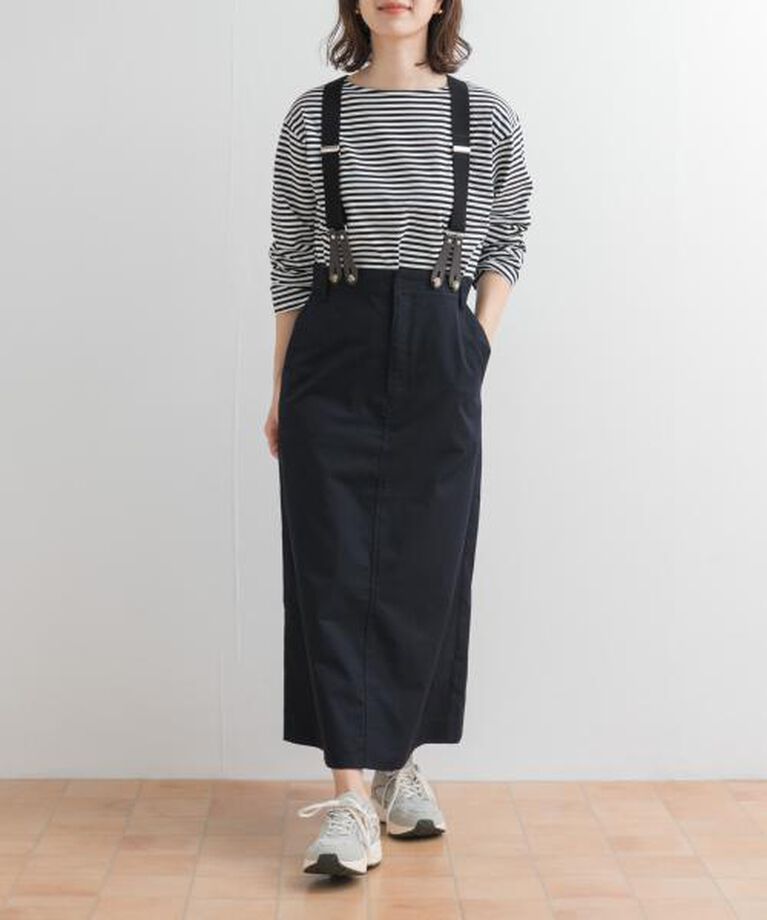 URBAN RESEARCH DOORS「DOORS サスペンダートラペーズスカート」|スカート|