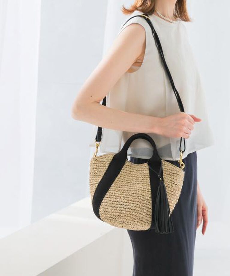 URBAN RESEARCH ROSSO「ROSSO VIOLAd’ORO　ラフィア2WAYバッグ」|かごバッグ|