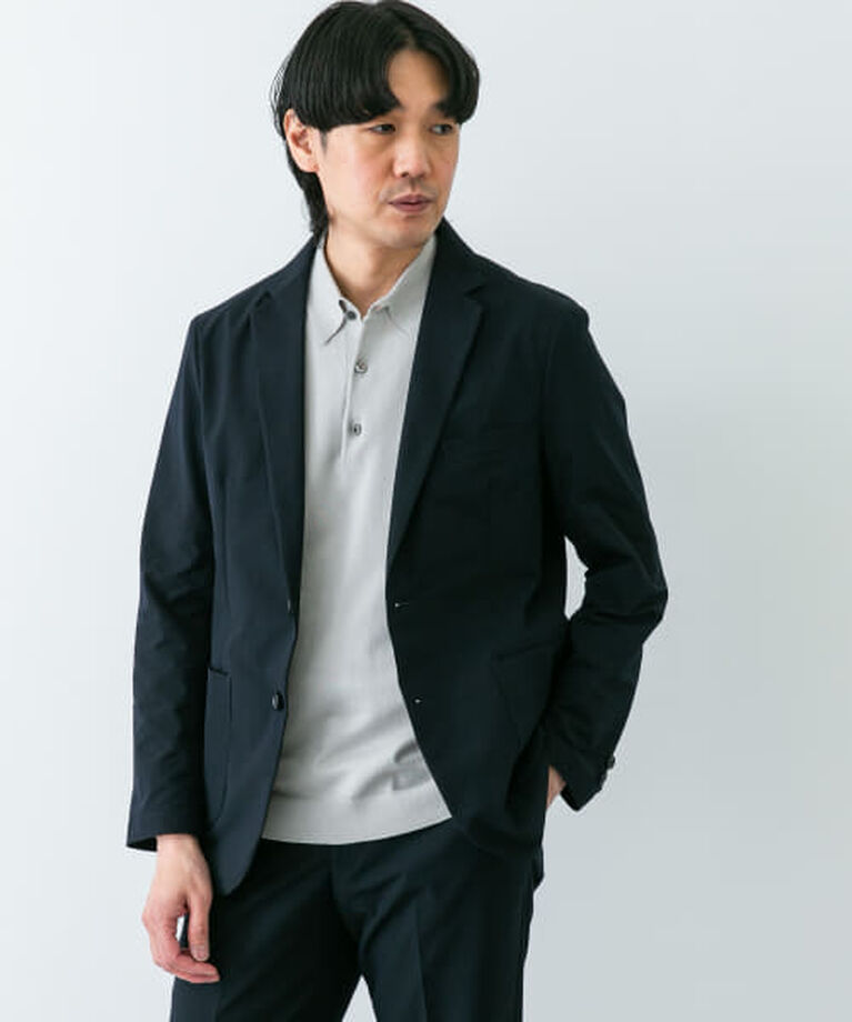 URBAN RESEARCH DOORS「DOORS 『イージーケア』LIFE STYLE TAILOR　シアサッカーコンフォータブルジャケット」|その他|NAVY