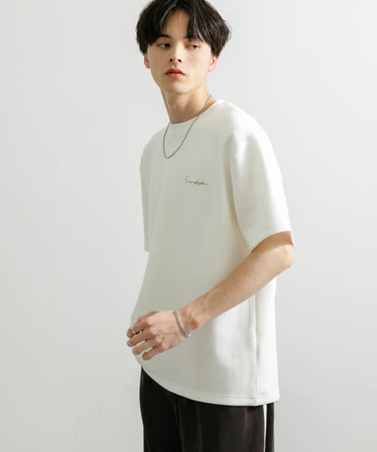SENSE OF PLACE by URBAN RESEARCH「SENSE OF PLACE 『一部WEB限定カラー』『ユニセックス』シシュウダンボールポンチショートスリーブTシャツ」|Tシャツ・カットソー|