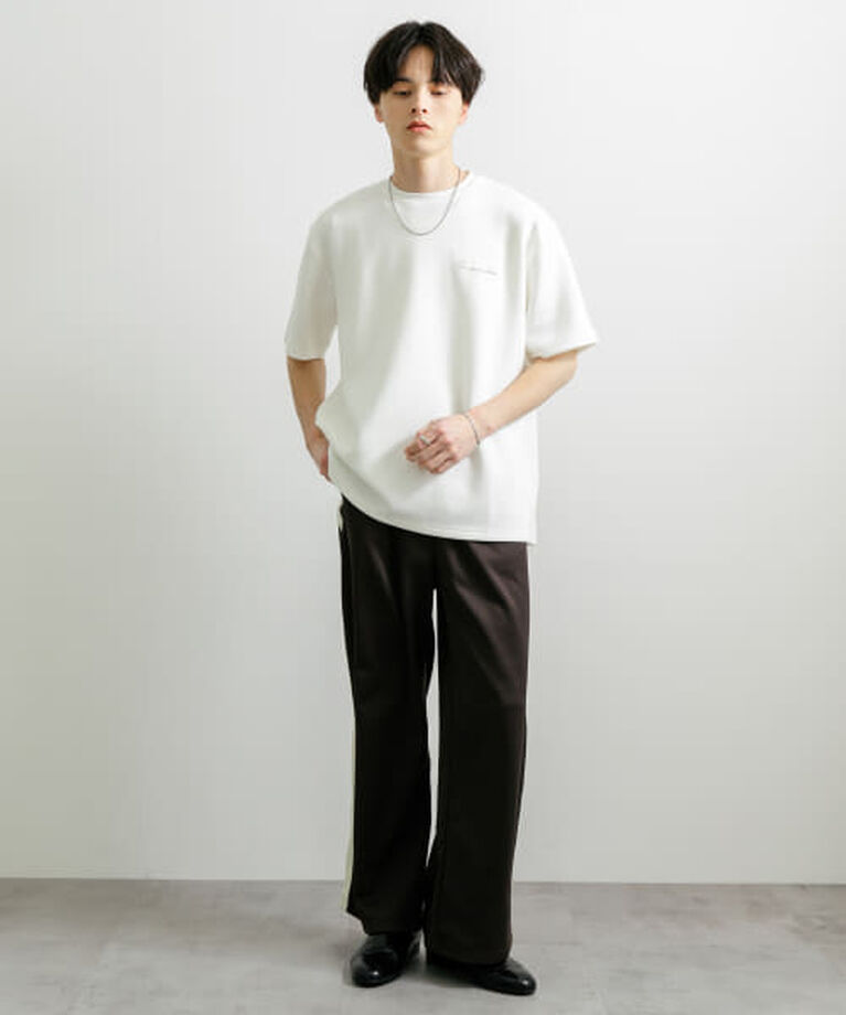 SENSE OF PLACE by URBAN RESEARCH「SENSE OF PLACE 『一部WEB限定カラー』『ユニセックス』シシュウダンボールポンチショートスリーブTシャツ」|Tシャツ・カットソー|