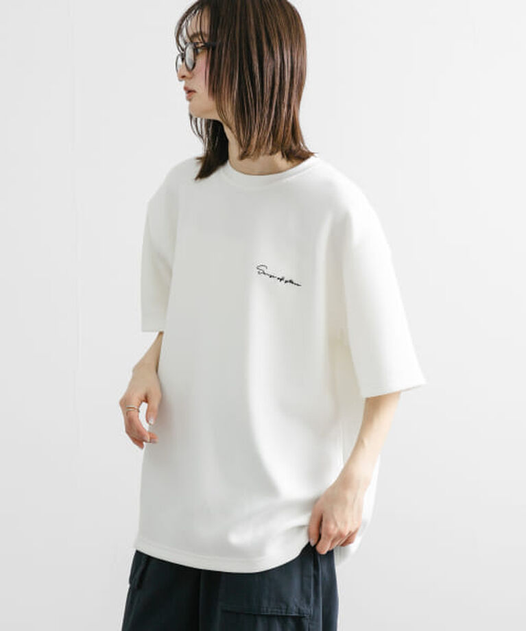 SENSE OF PLACE by URBAN RESEARCH「SENSE OF PLACE 『一部WEB限定カラー』『ユニセックス』シシュウダンボールポンチショートスリーブTシャツ」|Tシャツ・カットソー|