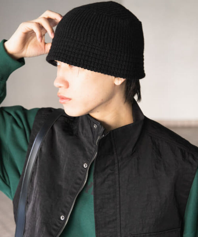 SENSE OF PLACE by URBAN RESEARCH「SENSE OF PLACE ニットバケットハット」|ハット|BLACK