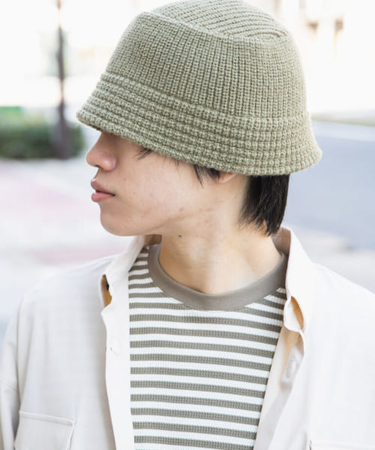SENSE OF PLACE by URBAN RESEARCH「SENSE OF PLACE ニットバケットハット」|ハット|KHAKI