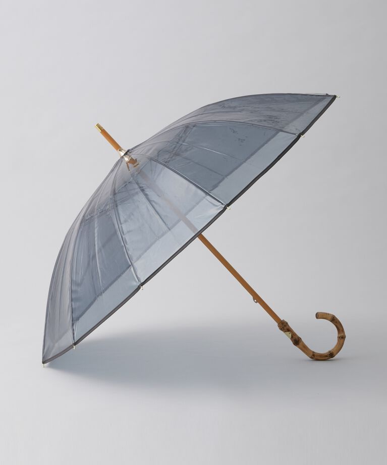 Traditional Weatherwear「CLEAR UMBRELLA BAMBOO」|傘|ﾌﾞﾙｰｸﾞﾚｰ