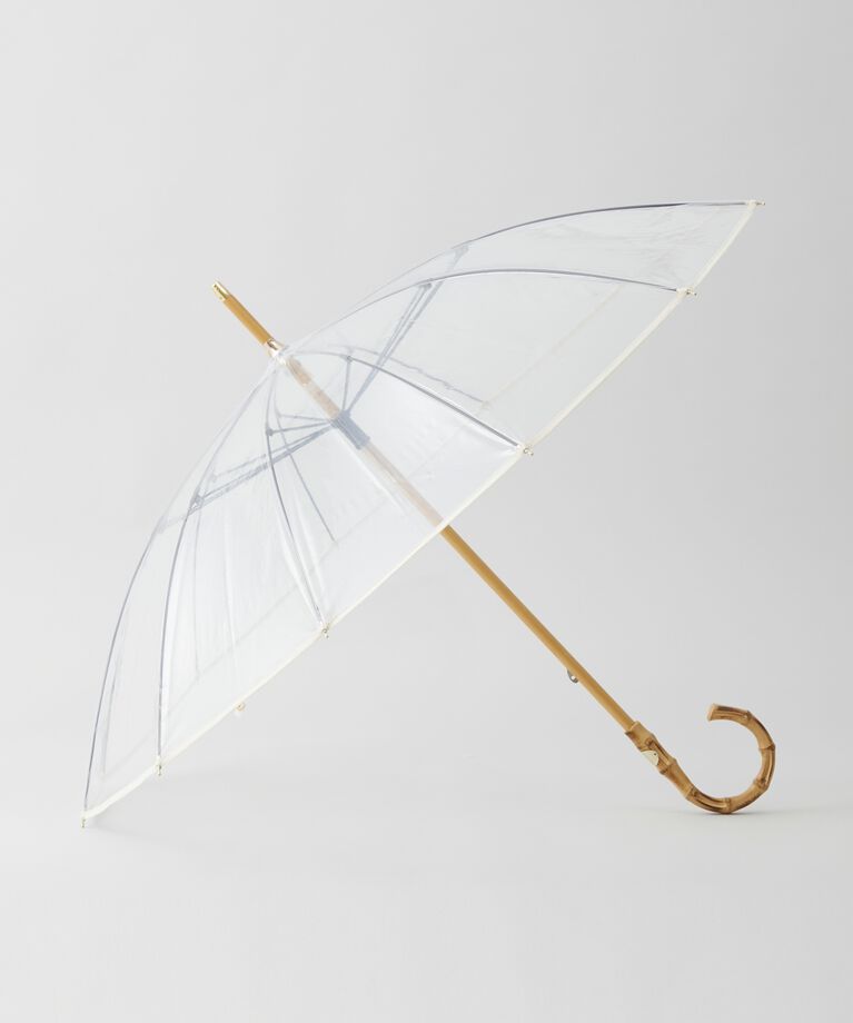 Traditional Weatherwear「CLEAR UMBRELLA BAMBOO」|傘|ｸﾘｱﾎﾜｲﾄ