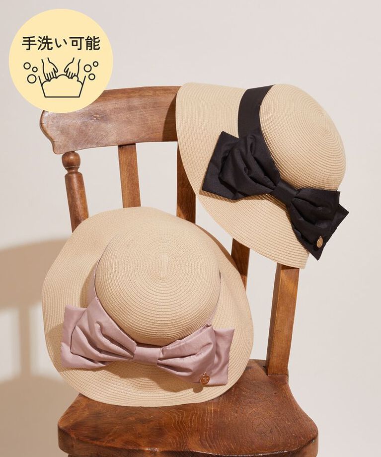 Maison de FLEUR「サテンビッグリボンハット」|その他|