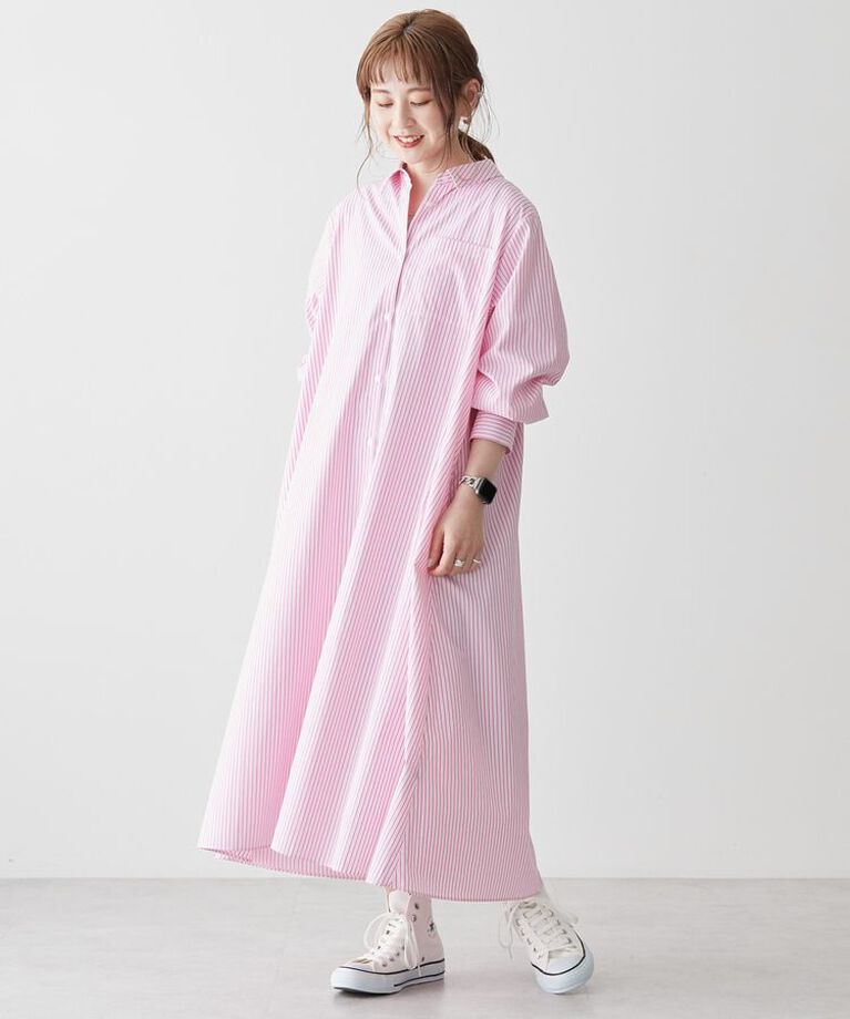 AMERICAN HOLIC「シャツワンピース」|ワンピース|Pink