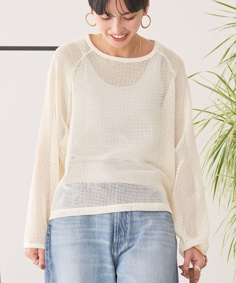 AMERICAN HOLIC「メッシュ長袖Tシャツ」|Tシャツ・カットソー|