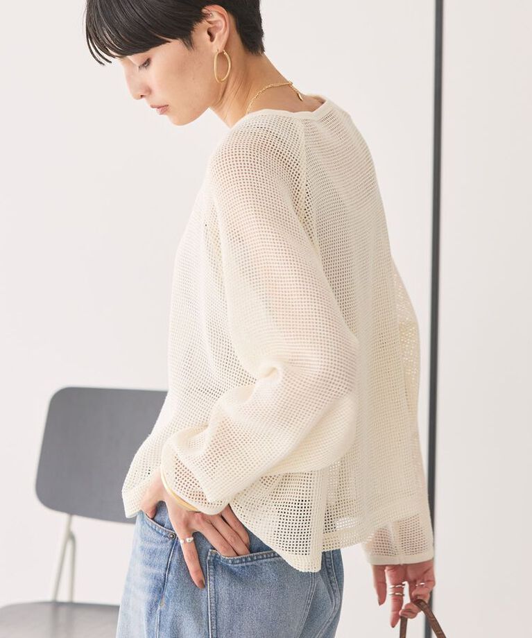 AMERICAN HOLIC「メッシュ長袖Tシャツ」|Tシャツ・カットソー|