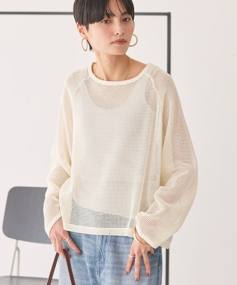 AMERICAN HOLIC「メッシュ長袖Tシャツ」|Tシャツ・カットソー|