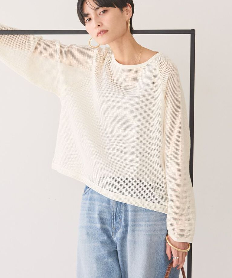 AMERICAN HOLIC「メッシュ長袖Tシャツ」|Tシャツ・カットソー|