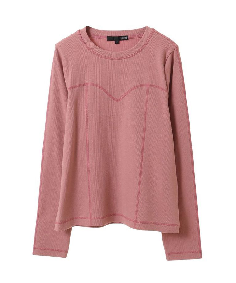 Green Parks「・SUGAR SPOON カラーstリブロンTEE」|Tシャツ・カットソー|Pink