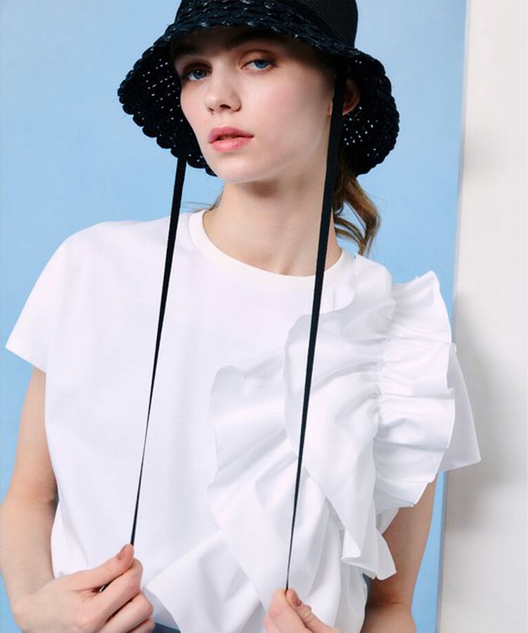 LOULOU WILLOUGHBY「【LOULOU WILLOUGHBY】ギャザーレイヤーＴシャツ」|その他|